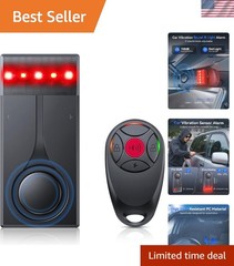 Car Security Alarm with Wireless Remote, 108dB Loud Siren, 3-Level Sensitivit…
