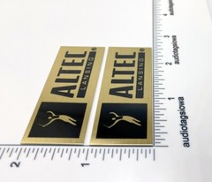 Altec Lansing Speaker Badge Logo Emblem Pair Custom Made Aluminum