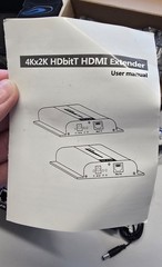 4K HDMI Extender Over Cat5e/6 – 4K x 2K @30Hz Up To 120 Meters