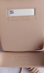Western Electric Beige 2554 touch tone wall phone works