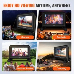 VEVOR Inflatable Movie Screen 14 FT Inflatable Projector Screen with Blower