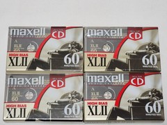 NEW 4 X Maxell XLII 60 Minute High Bias Blank Cassette Tapes SEALED (Read) xl ii