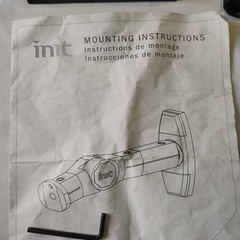 Init NT-SWM28 Home Theater Speaker Mounts Wall or Ceiling Mounting Black Used