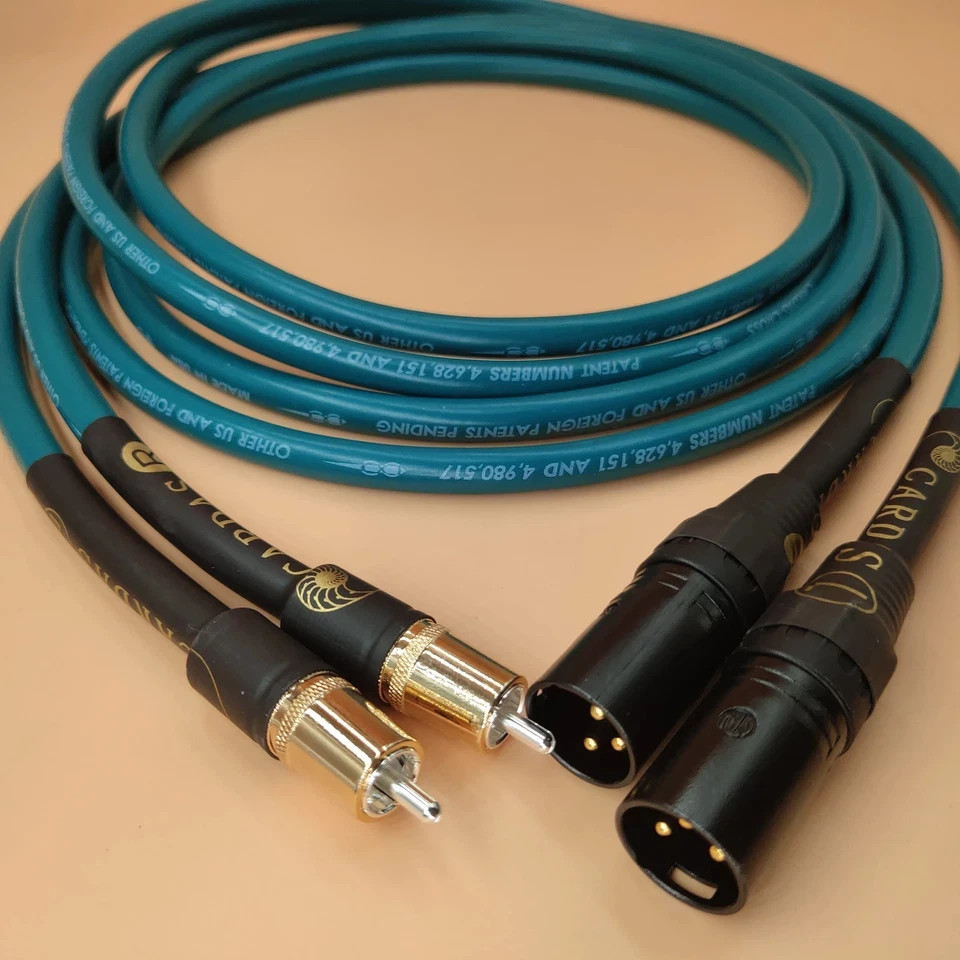 CARDAS RCA to XLR Audio Cable OCC Silver-Plated Balanced Interconnect 0.5-3m