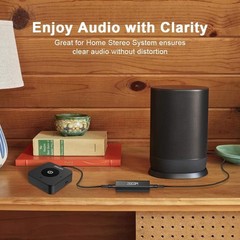 Plug and Play Ground Loop Noise Filter with 3.5mm Aux Cable for Superior Sound