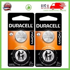 4x Pack Duracell 2032 CR2032 DL2032 CR Lithium Button Cell Battery Exp. Jan 2034