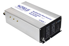 1500W Dual Voltage Inverter, 12V/24V Auto-Detect DC to 110V/120V AC Modified
