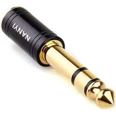 3 Pack 1/4″ Male to 1/8″ Female Stereo Audio Adapter Jack Converter Gold
