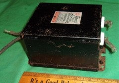 Old JEFFERSON Type B Signal Transformer 6/14/20 volts Tests OK! 5 1/2 POUNDS!