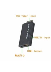 PS2 to HDMI Video Converter Adapter with 3.5mm Audio Output for HDTV Monitor US