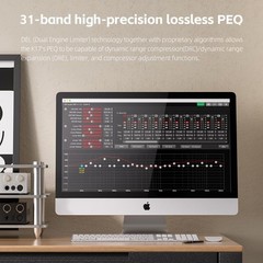 FiiO K17 AK4191+AK4499EX*2 Desktop DAC & Headphone Amp, 31-Band PEQ (Black)