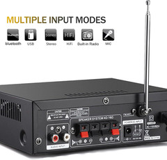 Amplificador de audio estéreo inalámbrico Bluetooth 5.0 de 298 A y 300 W x 2