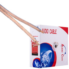 14 AWG 14/2 Transparent Audio Speaker Cable 50FT 100FT 250FT Clear Sound Quality