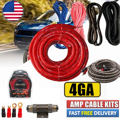 2300W 4 Gauge Car Audio Cable Kit Amplifier Install Amp RCA Subwoofer Sub Wiring