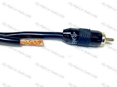 Sky High Car Audio 20 ft 2 Channel PREMIUM RCA Cable Nylon Copper Braided 6.5 M