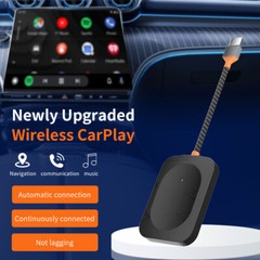 2-in-1 Wireless CarPlay Adapter Mini Dongle Adpater For Apple iOS & Android New