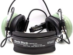 David Clark H3330 P/N 12508G-02 Aviation Headset w/ Microphone M-1/DC