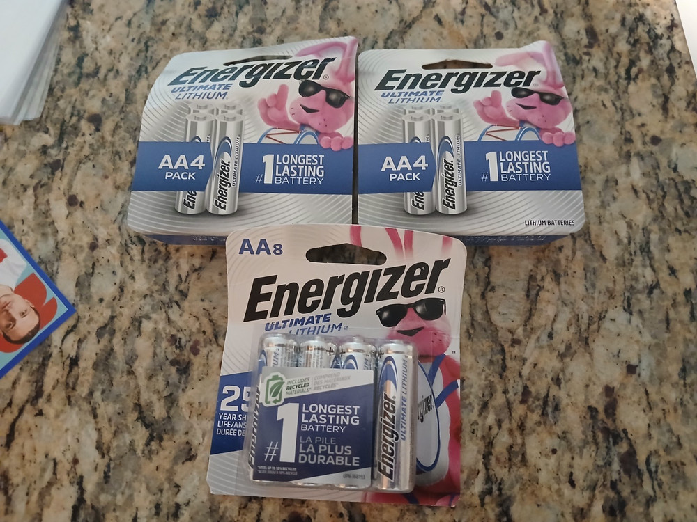 Energizer Ultimate Lithium AA Batteries 4 – 3Packs (16 Batteries) EXP 12/2050