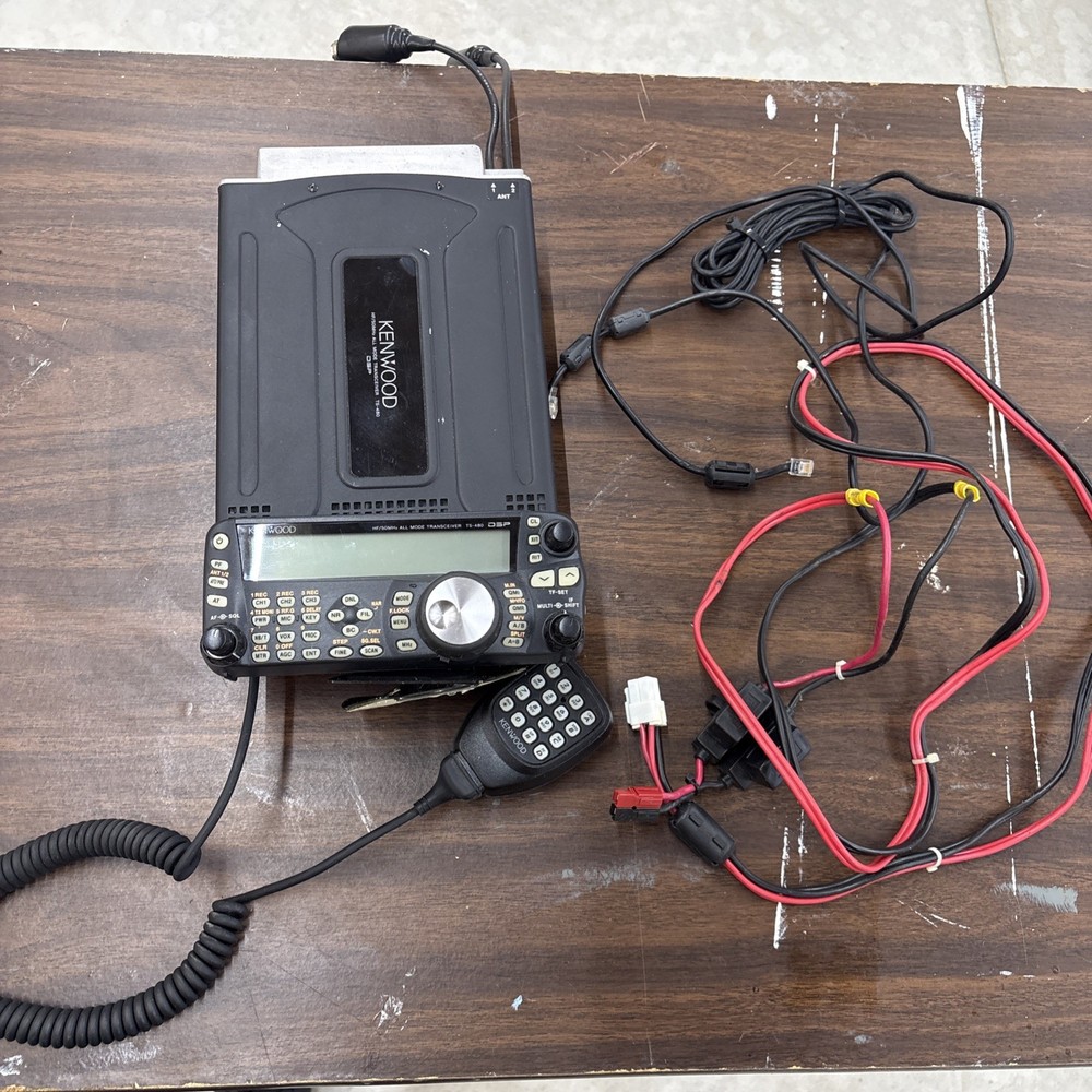 Kenwood TS-480SAT HF Amateur Transceiver Includes Voice Module Signalink Mic CAT