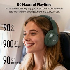 TOZO HT3 Wire/Wireless Headphones Bluetooth 6.0 Foldable Adjustable Headband