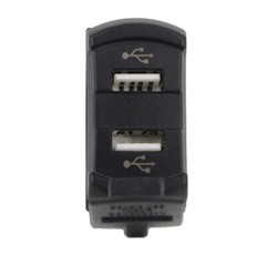 12V-24V PD + QC3.0 Dual USB Car Fast Charger Power Socket Outlet LED Voltmeter