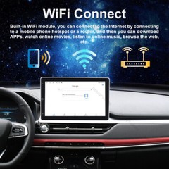 4+64GB Double 2DIN Rotatable 10.1″ Android 15 Car Stereo Radio GPS Navi Wifi BT