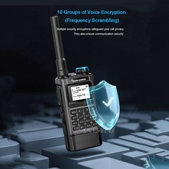 QUANSHENG UV-K1 Aviation Receive NOAA 5W Multi-Band Two Way Radio + USB Cable