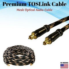 Premium TOSLink Fiber Optical Digital Audio Cable 1.5 3ft 6ft 12ft 25ft 50ft Lot