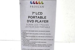 Proscan Elite Portable 7″ Swivel Screen DVD Player SD Card Slot 2.5 Battery BLK