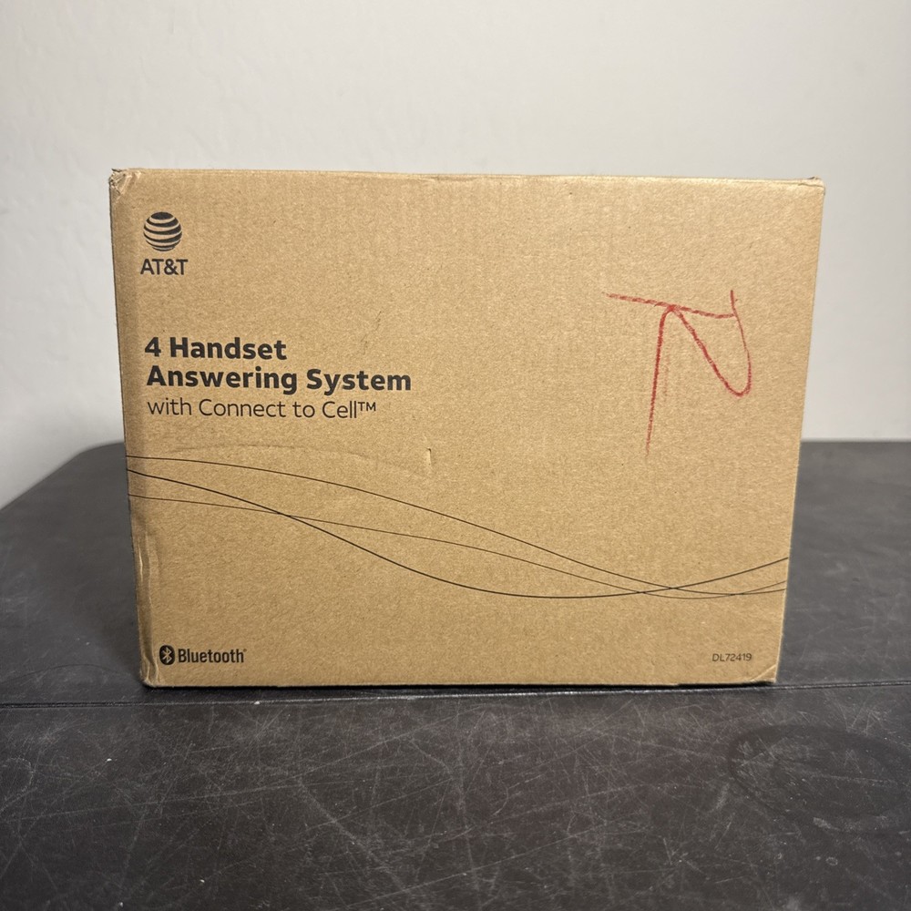 AT&T DL72419 4-Handset Answering System with Connect to Cell New READ