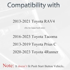 Key Fob Keyless Entry Fits for Toyota Tacoma RAV4 Prius C 4Runner 2013 2014