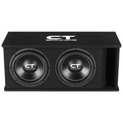 CT Sounds Dual 12” 2600W Loaded Tropo Series Subwoofer Box – TROPO-2X12D4