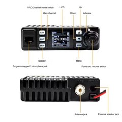 AnyTone AT-779UV 20W Walkie Talkie 500 Channels VHF UHF Dual Band Amateur Radio
