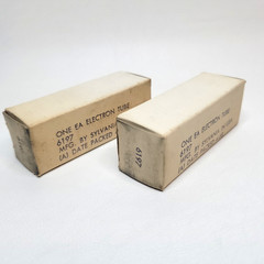 Sylvania 6197 Vacuum Tube Military Box (A) Date Packed 4-68 Vietnam War Era NOS