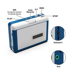 Bluetooth Stereo Audio Transfer Cassette Player Personal Cassette USB Portableg5