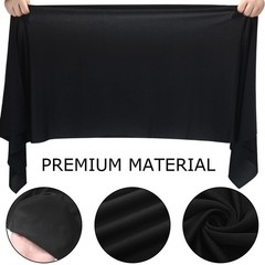 Fanfanwin 2 Pack Speaker Grill Cloth Black Fabric 67″ X 20″, black