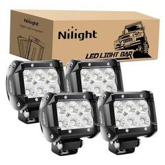 LED Pods 4PCS 18W 1260lm Flood LED Light Bar 4 LED Pods without Wiring Harness