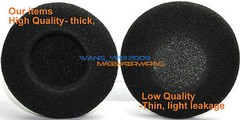 10 pcs 40mm foam pads ear pad sponge earpads headphone cover for headset 1.6″