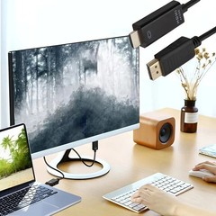 LOT Display Port to HDMI Cable DP Adapter Converter Audio Video PC HDTV 1080P