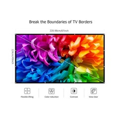 VANKYO 100″ Extra Thick HD Projector Screen 16:9 Home 4K Movie Theater Foldable