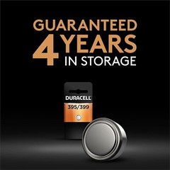Duracell – 395/399 Silver Oxide Button Battery – long lasting battery – 1 count