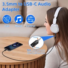 USB C to 3.5mm Audio Adapter, Type C Female to 1/8 “TRRS Male Headphone Jack …