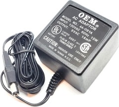 OEM AC Adapter AA-091A – 9VAC 1A works on Nintendo NES, 5.5×2.5 120VAC 60Hz 15W