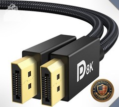 DisplayPort Cable 1.4 8K 6.6ft VESA Certified HBR3 32.4Gbps