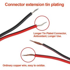 DC Power Pigtail Cable 10 Pair 18AWG Male Female Connector Set