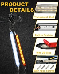 Daytime Running Light 6in Super Bright for Auto Car Motorcycle 6.1 inches WA