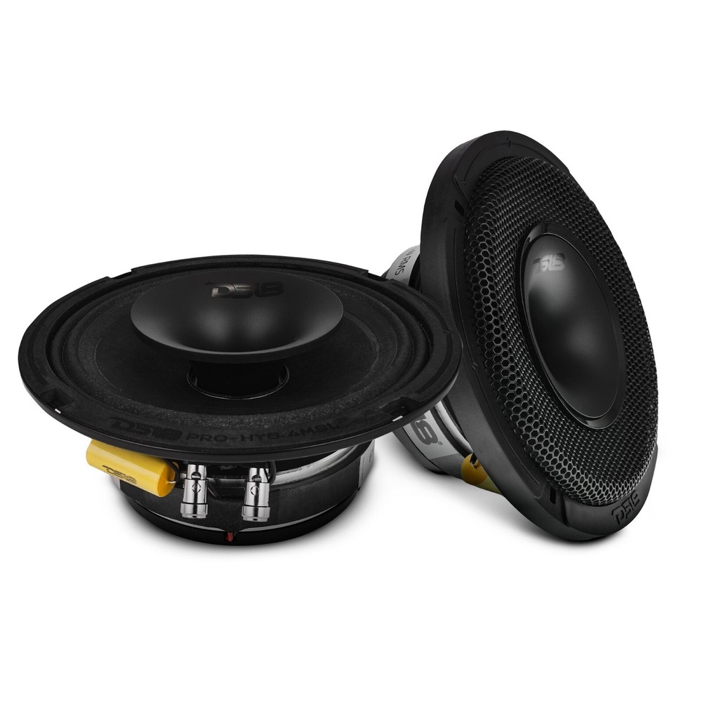 DS18 PRO-HY6.4MSL 6.5″ Shallow Hybrid Mid-Range Loudspeaker 300W 4-Ohms – PAIR