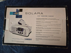 Uniden Solara VHF Marine Radio White in Box – New Old Stock Complete