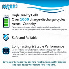 HQRP Battery for RadioShack 43-3580 43-3581 43-3598 43-3815 43-3871 (1x or 2x)