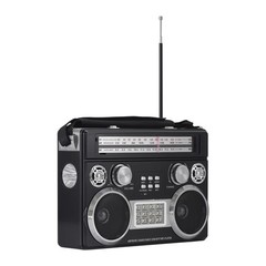 Portable Retro AM/FM/SW 3-Band Radio 4 Colors with Flashlight Bluetooth Boombox